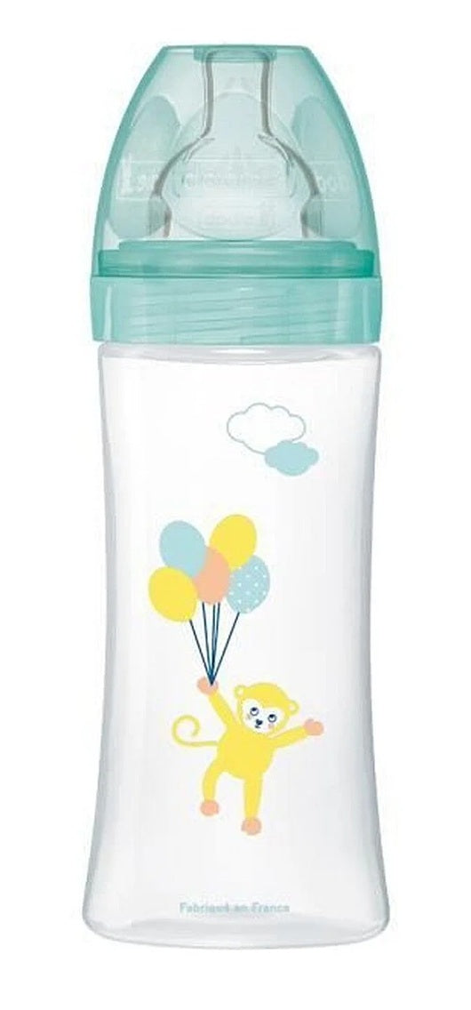 DODIE biberón 330 ml tetina 3 flujo rápido 6 m+