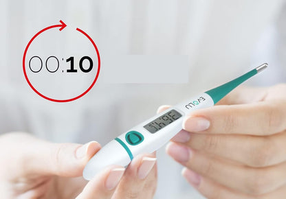 EVOLU DMT-4318 termómetro digital con punta flexible + estuche 10 segundos