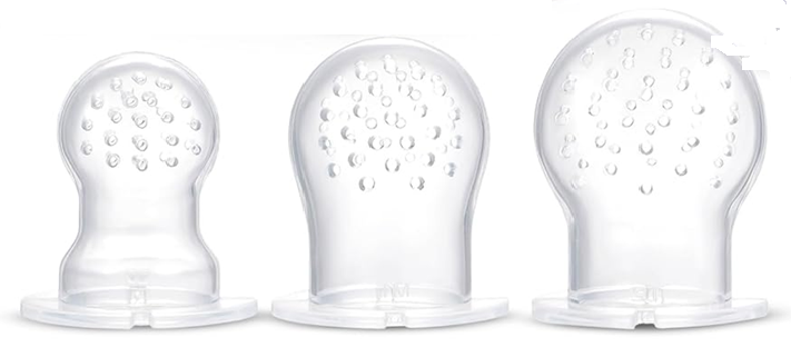 BEBI BORN mordedor dispensador de frutas para bebés 3-24m con 3 boquillas