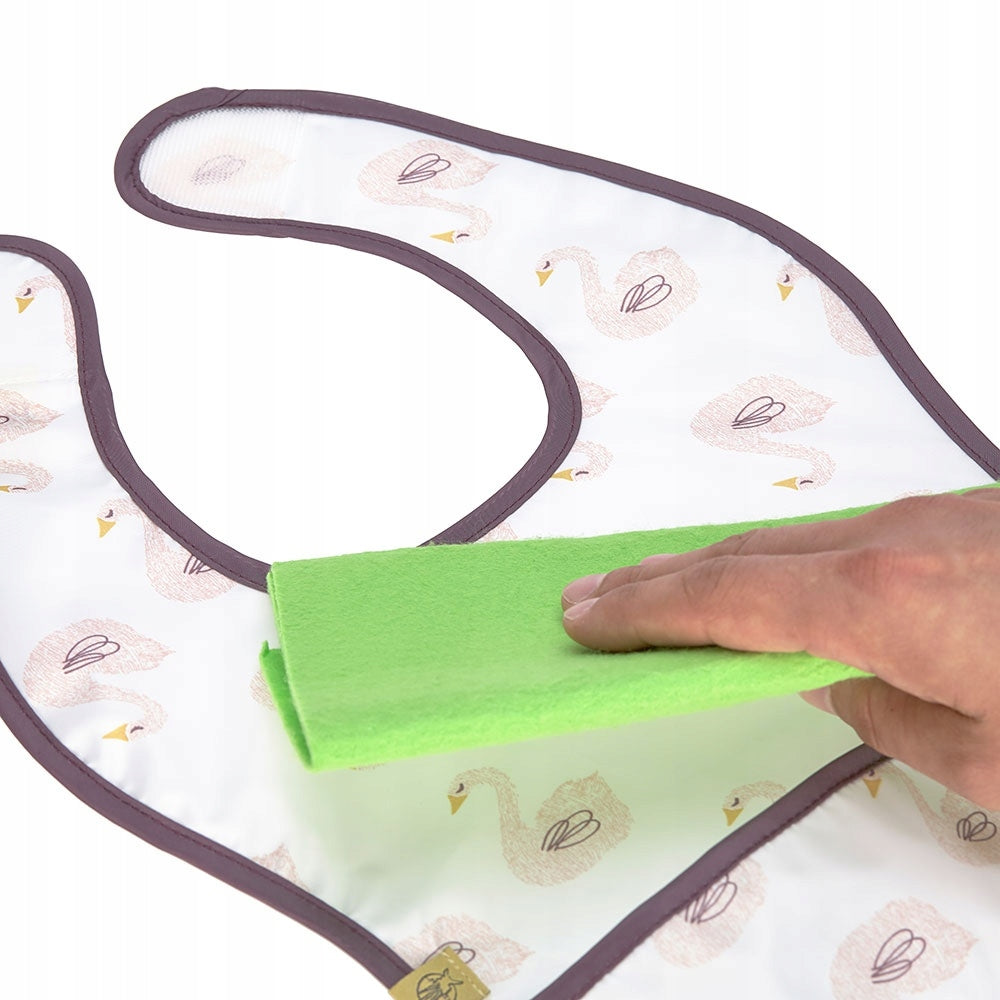 LASSIG babero de plástico con velcro y bolsillo 6-24 meses