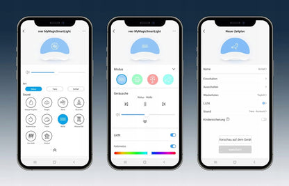 Lámpara nocturna inteligente con sonidos y aplicación Smart Life