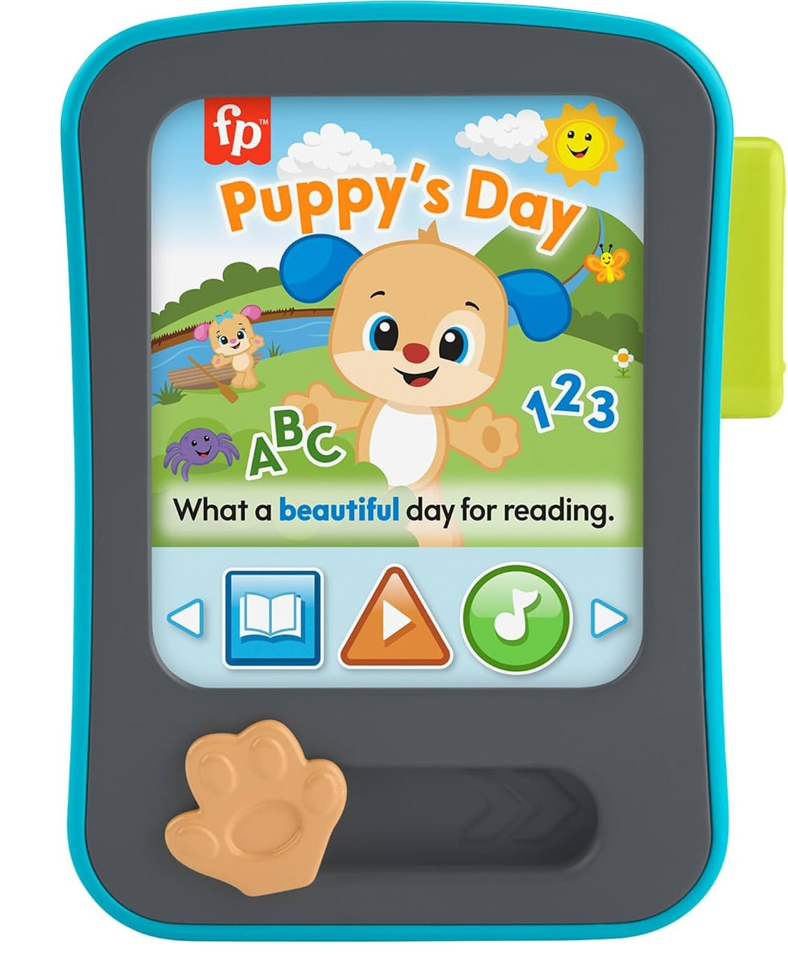 FISHER-PRICE JFK28 lector de cuentos de la Cachorrita Canina en 3 idiomas
