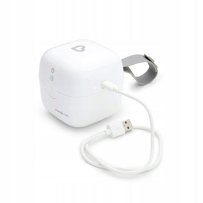 MUNCHKIN UV 59s podręczny STERYLIZATOR 7,5 cm biały, z kablem USB i uchwytem, do sterylizacji smoczków i ustników