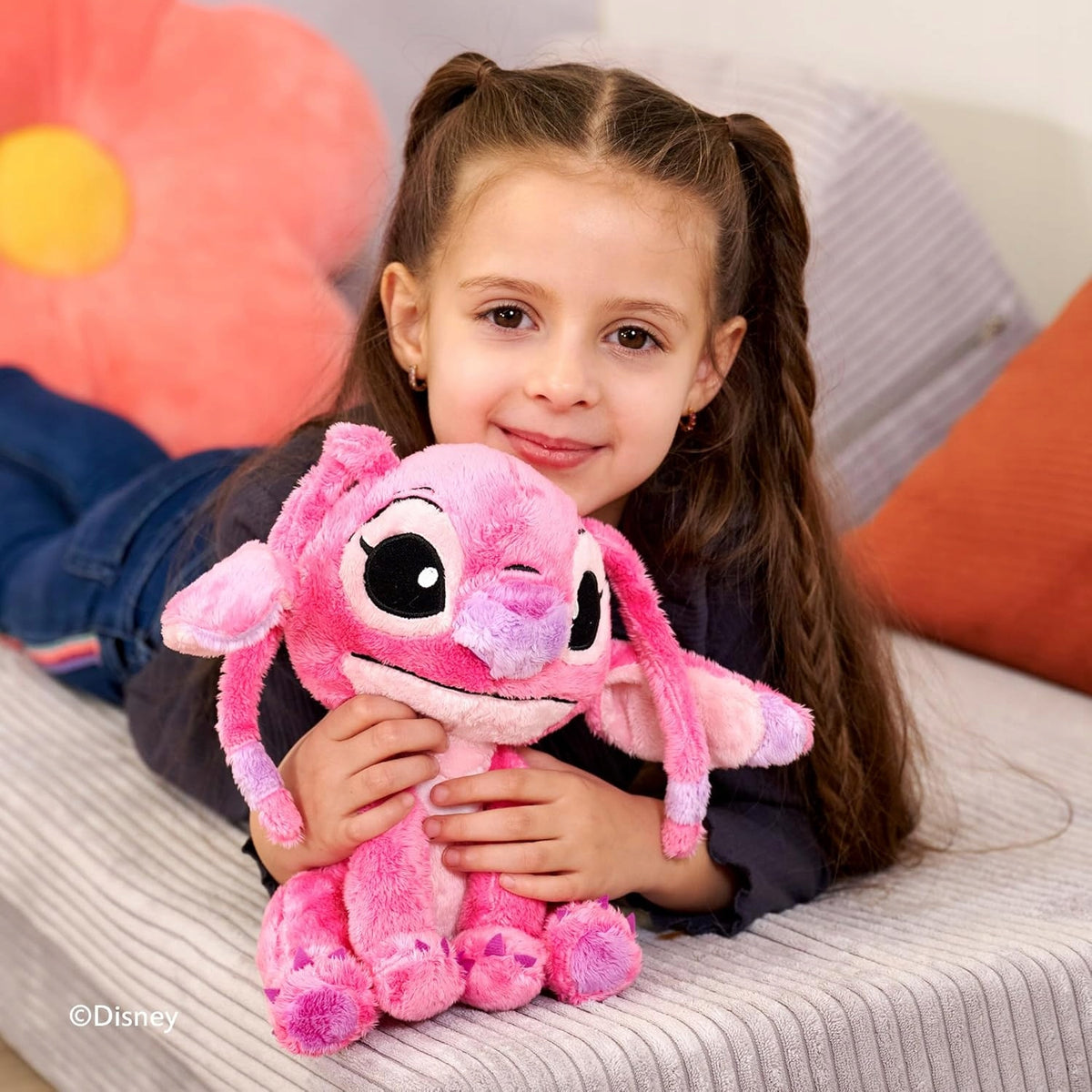 DISNEY Lilo miękka przytulanka 20 cm różowa pluszowa zabawka dla dzieci 0+