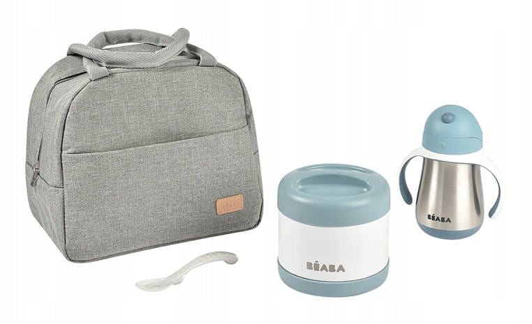 BEABA bolsa térmica aislante + termo, botella y cuchara