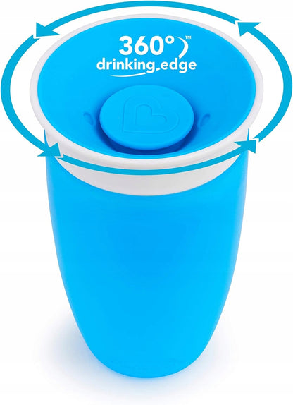 MUNCHKIN Miracle kubek 360 12msc+ 296ml, niekapek dla malucha z 360° drinking edge