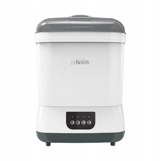 DR BROWN'S esterilizador y secadora 2en1 para 6 biberones, 55 minutos + 2 filtros HEPA