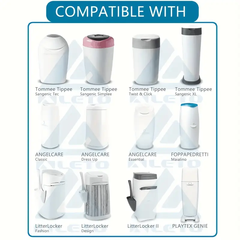 Recambio de film para Tommee Tippee, Angelcare, Litterlocker, etc. x3