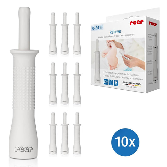 Catéter rectal REER Relieve para bebés para la evacuación de gases x10