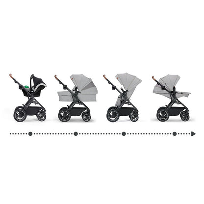 KINDERKRAFT B-TOUR cochecito multifuncional 3 en 1 hasta 22kg + silla MINK PRO
