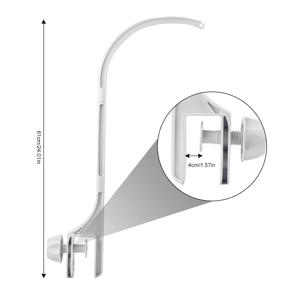 DELAMIYA soporte móvil para cuna 61 cm