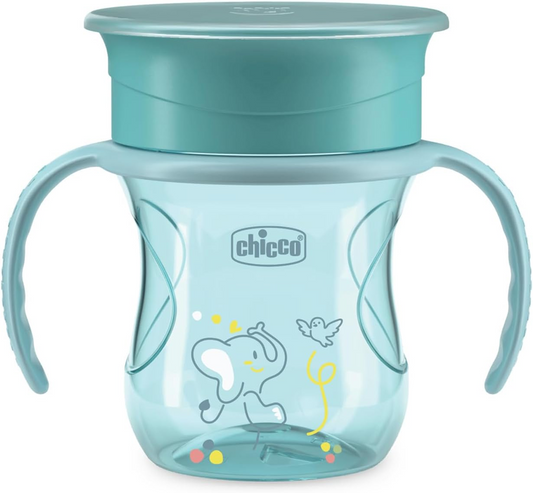 CHICCO Perfect Cup vaso antiderrame con boquilla 360 grados 200 ml 12 m+