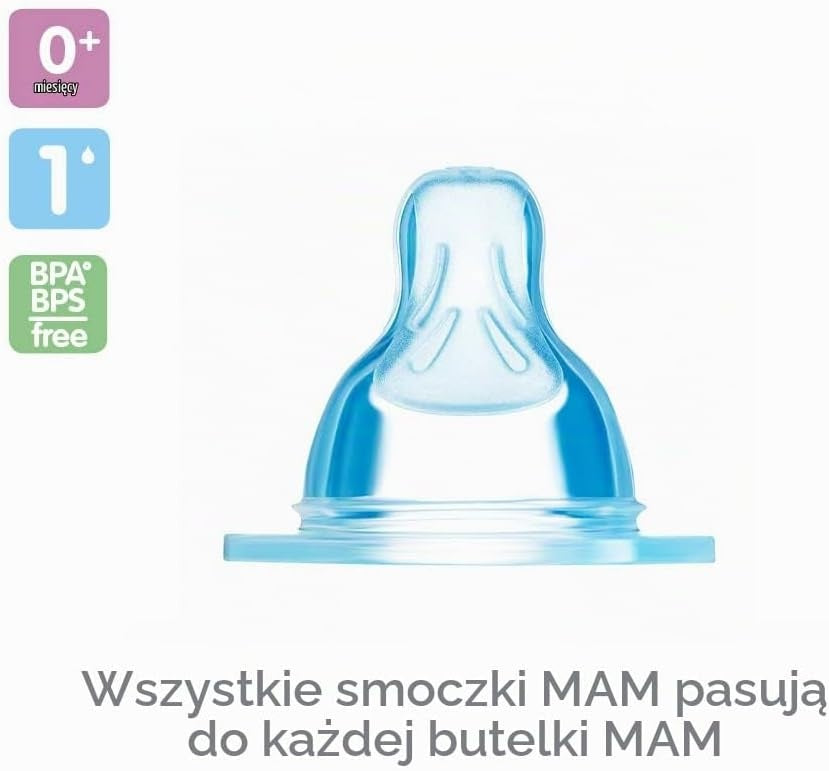 MAM tetinas para biberón talla 1 SkinSoft 0m+ x2