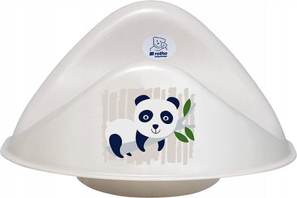 ROTHO WC BIO nakładka na sedes PANDA, kremowa, anatomiczna nakładka dla dzieci z wzorem pandy