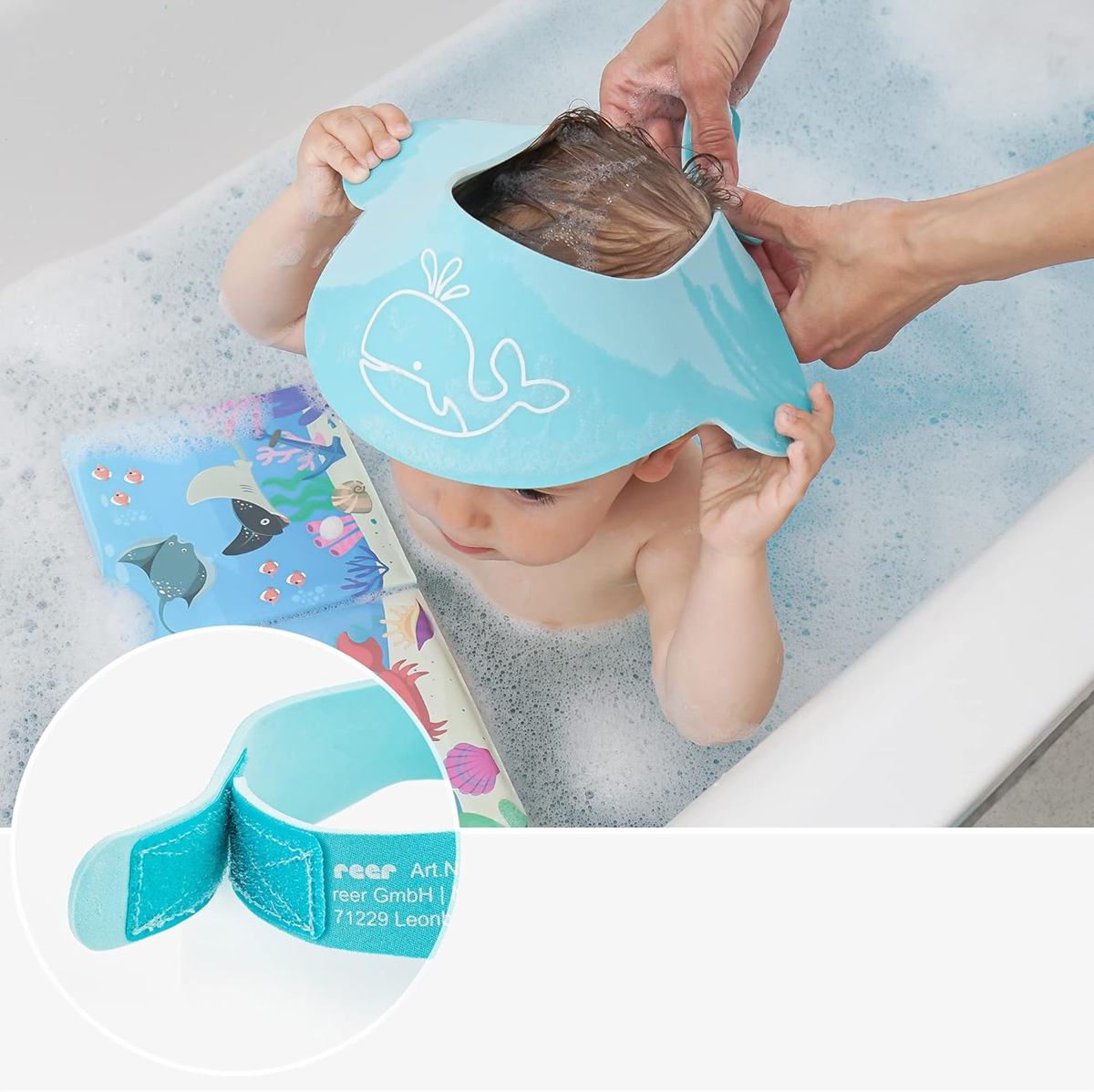 MyHappyBath gorro de baño protector solar 40-55 cm