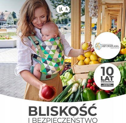 KINDERKRAFT NINO CONFETTI nosidełko ergonomiczne, bliskość i bezpieczeństwo dla dziecka od 3 mies. do 20 kg