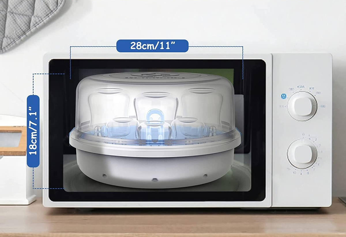 BELLABABY BLA8913 esterilizador de microondas con pinzas