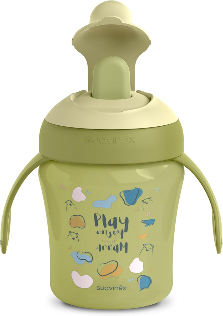 SUAVINEX Vaso de aprendizaje antigoteo con boquilla dura 200 ml 6 m+