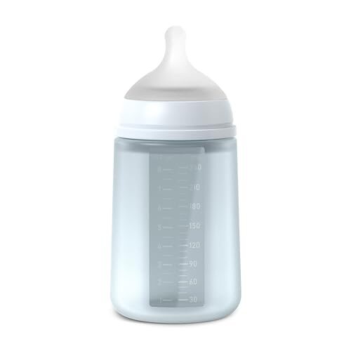 SUAVINEX silikonowa butelka SX Pro Medium Flow, miękka butelka dla dziecka z fizjologicznym smoczkiem i zaworem antykolkowym