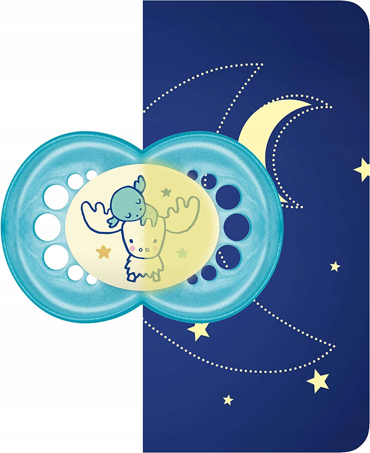 MAM PERFECT NIGHT chupete calmante x2 0-6m + caja