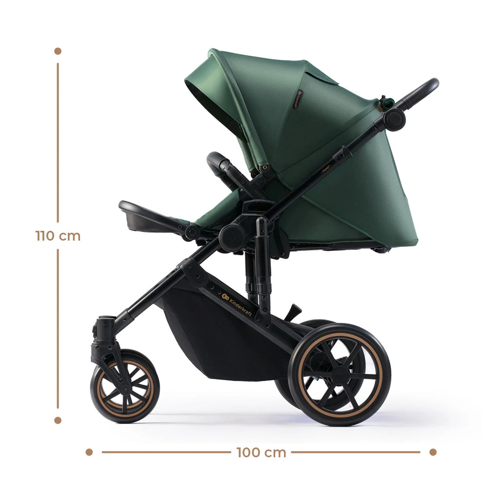 KINDERKRAFT PRIME2 PRO 3-in-1 multifunction stroller up to 22kg + MINK PRO car seat