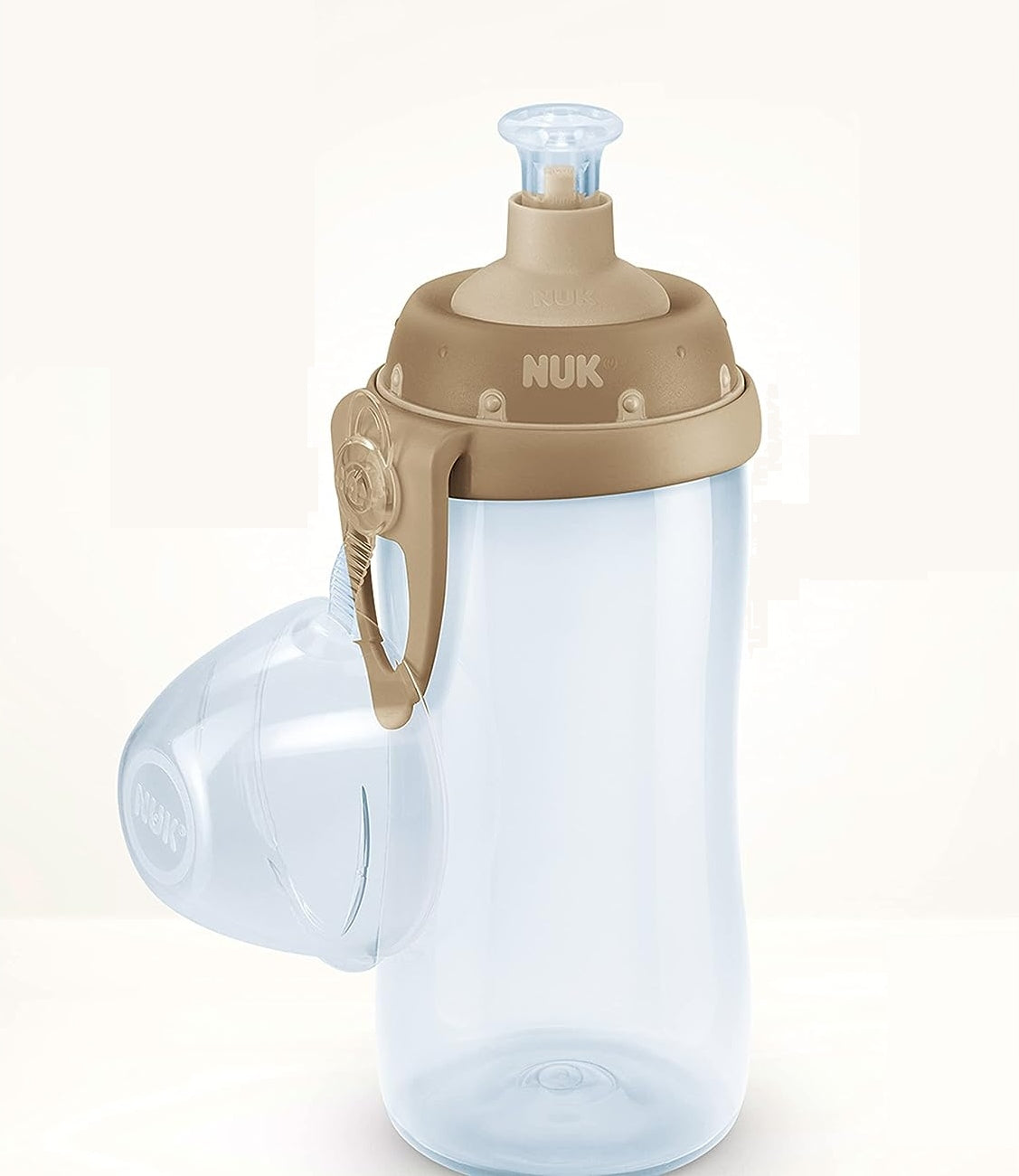 NUK Junior Cup BUTELKA 18 m+ ustnik push-pull 300 ml, niebieska butelka z uchwytem