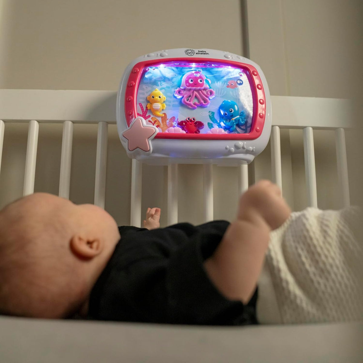 BABY EINSTEIN Sueños Marinos caja de música con luces + mando a distancia, 22 x 29 cm