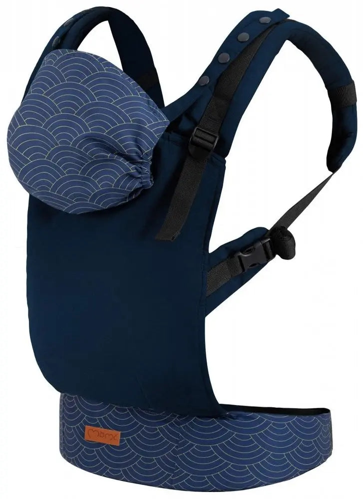 MOMI COLLETE nosidełko ergonomiczne od 3msc do20kg granatowe, miękkie nosidło dla niemowląt i małych dzieci