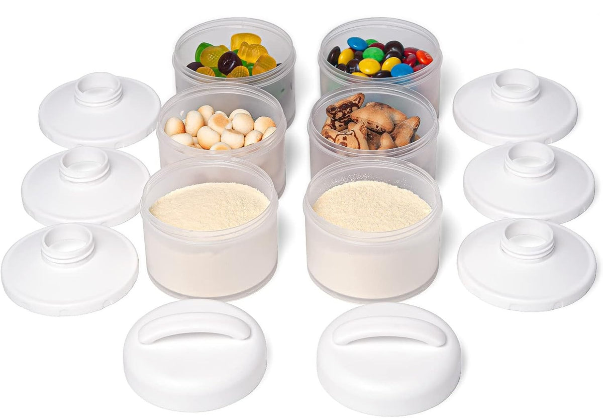 TERMICHY recipientes para leche de fórmula y aperitivos, 2 unidades de 6 x 60 g