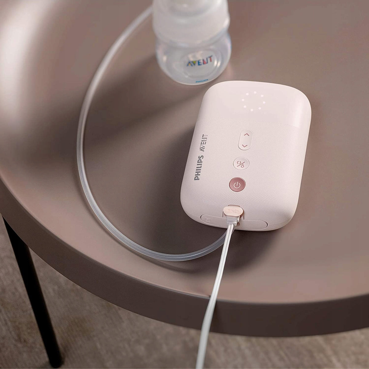 PHILIPS AVENT SCF395/11 LAKTATOR elektryczny, różowy laktator z butelką i przewodem zasilającym