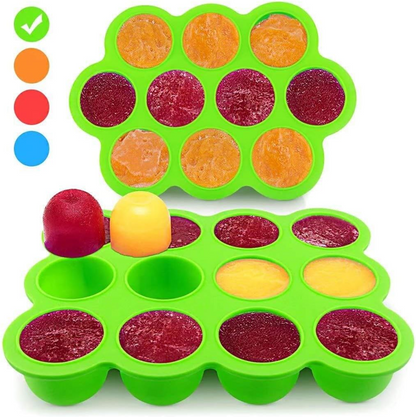 Molde de silicona para congelar alimentos 12 x 75 ml Fresh Foods