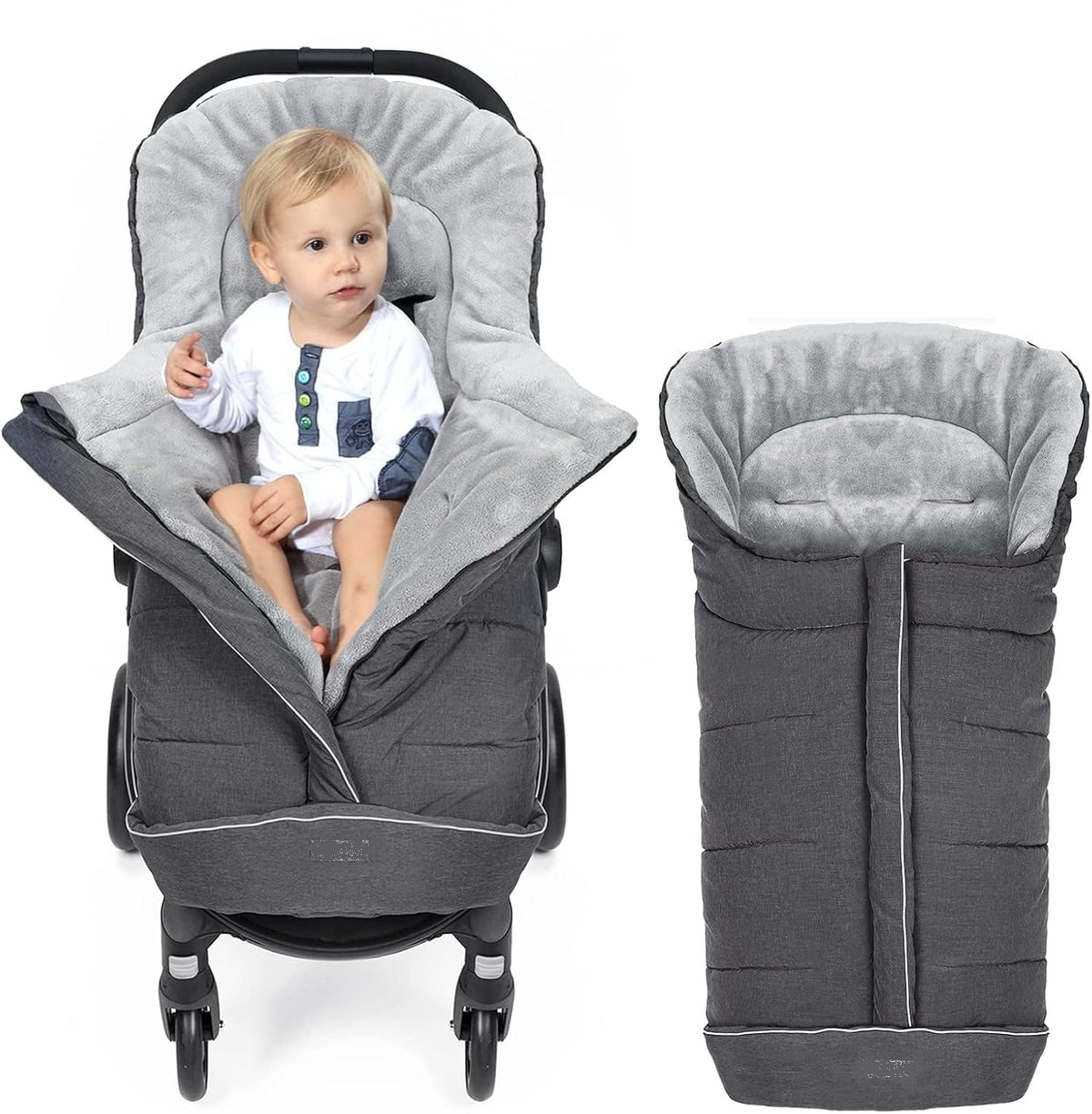 MIRACLE BABY saco de dormir universal acolchado para cochecito de bebé