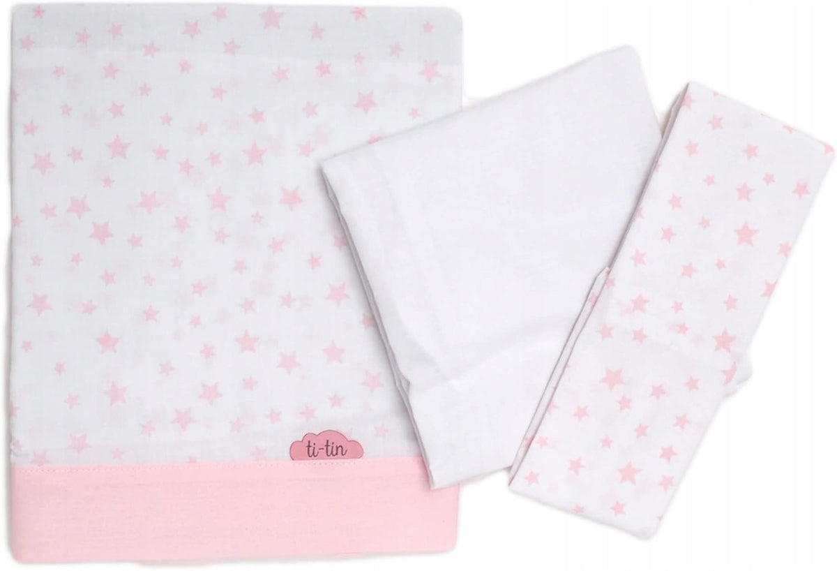 juego de ropa de cama 3 piezas 80x50 para cuna