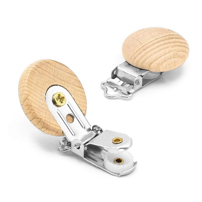 RUBY clips de madera para chupete 10 unidades