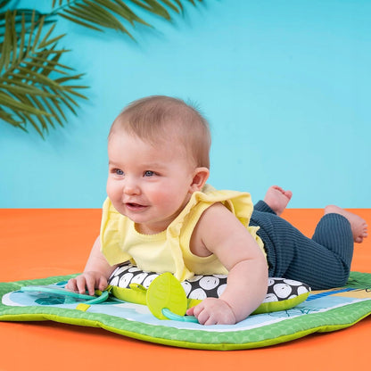 BRIGHT STARTS Easy Breezy alfombra educativa con cojín y 2 juguetes 54 x 67 cm