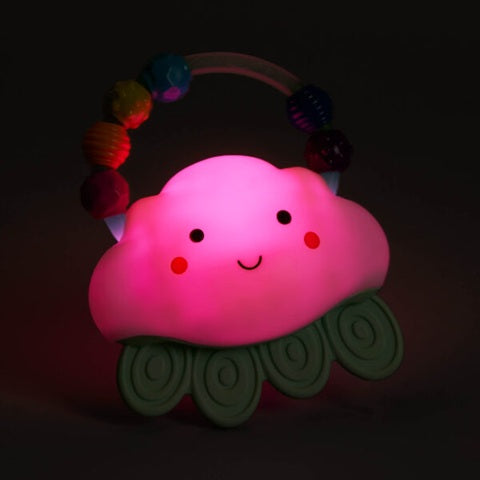 B.TOYS Rain-Glow Squeeze lámpara de silicona con mordedor NUBE 11x13 cm