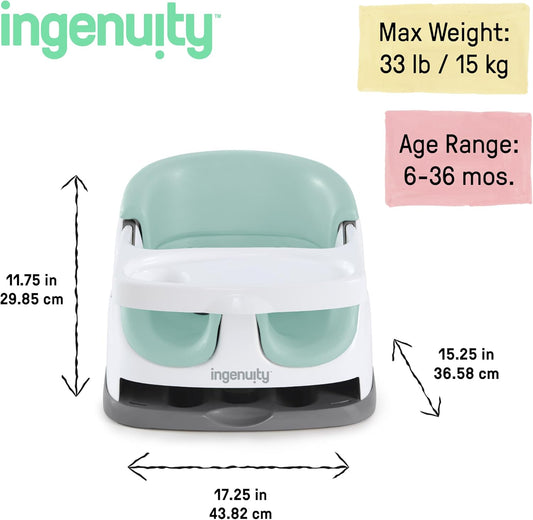 INGENUITY trona de viaje 2 en 1 para alimentación