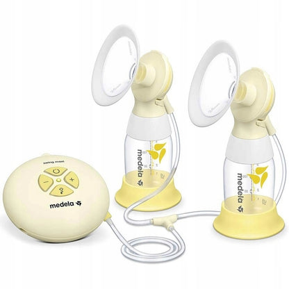 MEDELA okrągła podstawka pod butelkę laktatora, żółta, BPA free, kompatybilna z butelkami Medela
