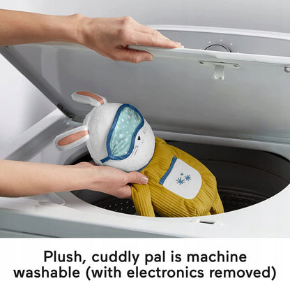 FISHER-PRICE króliczek usypianka Zaśnij Ze mną, pluszowy króliczek do prania w pralce po wyjęciu elektroniki