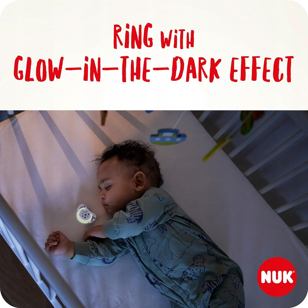 NUK STAR chupete calmante x2 0-6m DÍA Y NOCHE