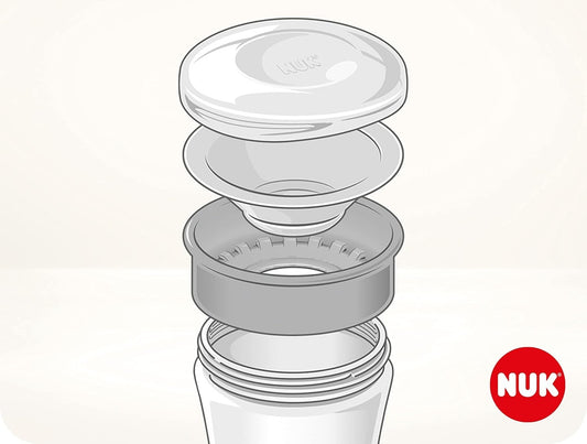 NUK Magic Cup vaso antiderrames con boquilla de 360° 230 ml 8 m+