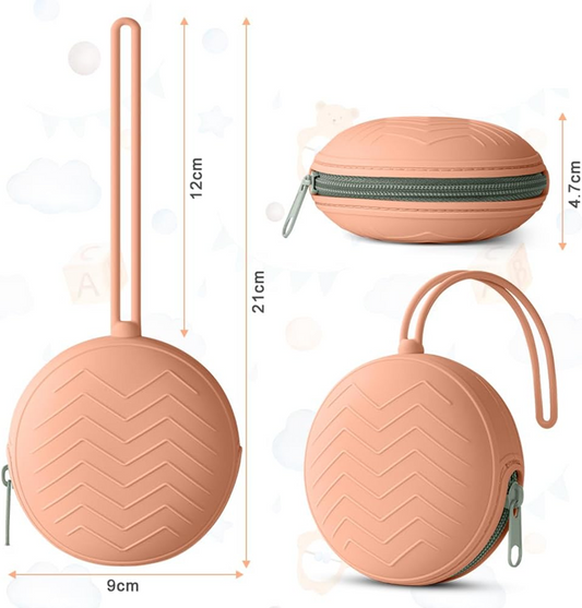 Portachupetes universal de silicona con diámetro de 9 cm