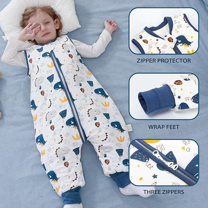 MIKAFEN saco de dormir de invierno 2,5 TOG XL para 4-5 años