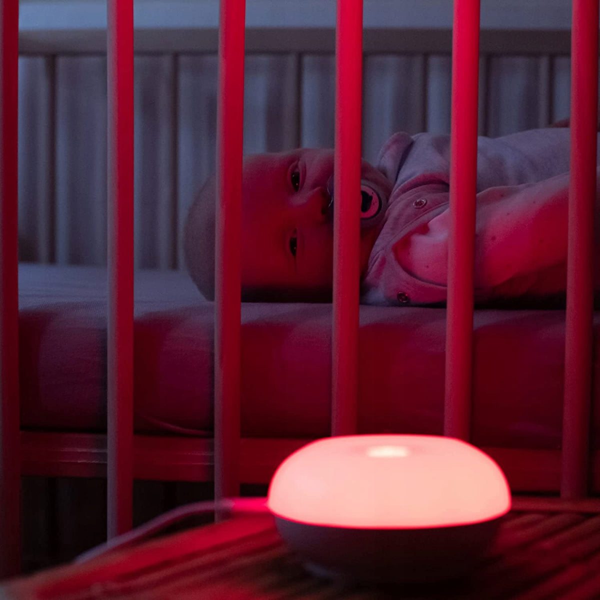 TOMMEE TIPPEE DreamMaker lampka nocna z czujnikiem, czerwona lampka dla niemowląt do łóżeczka