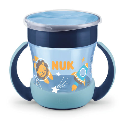 Taza mágica NUK Mini a prueba de fugas, brilla en la oscuridad, 360°, 160 ml, 6 meses+
