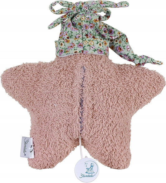 STERNTALER pluszowa zawieszka z pozytywką GWIAZDA "N różowa, 18 cm, melodia Brahmsa