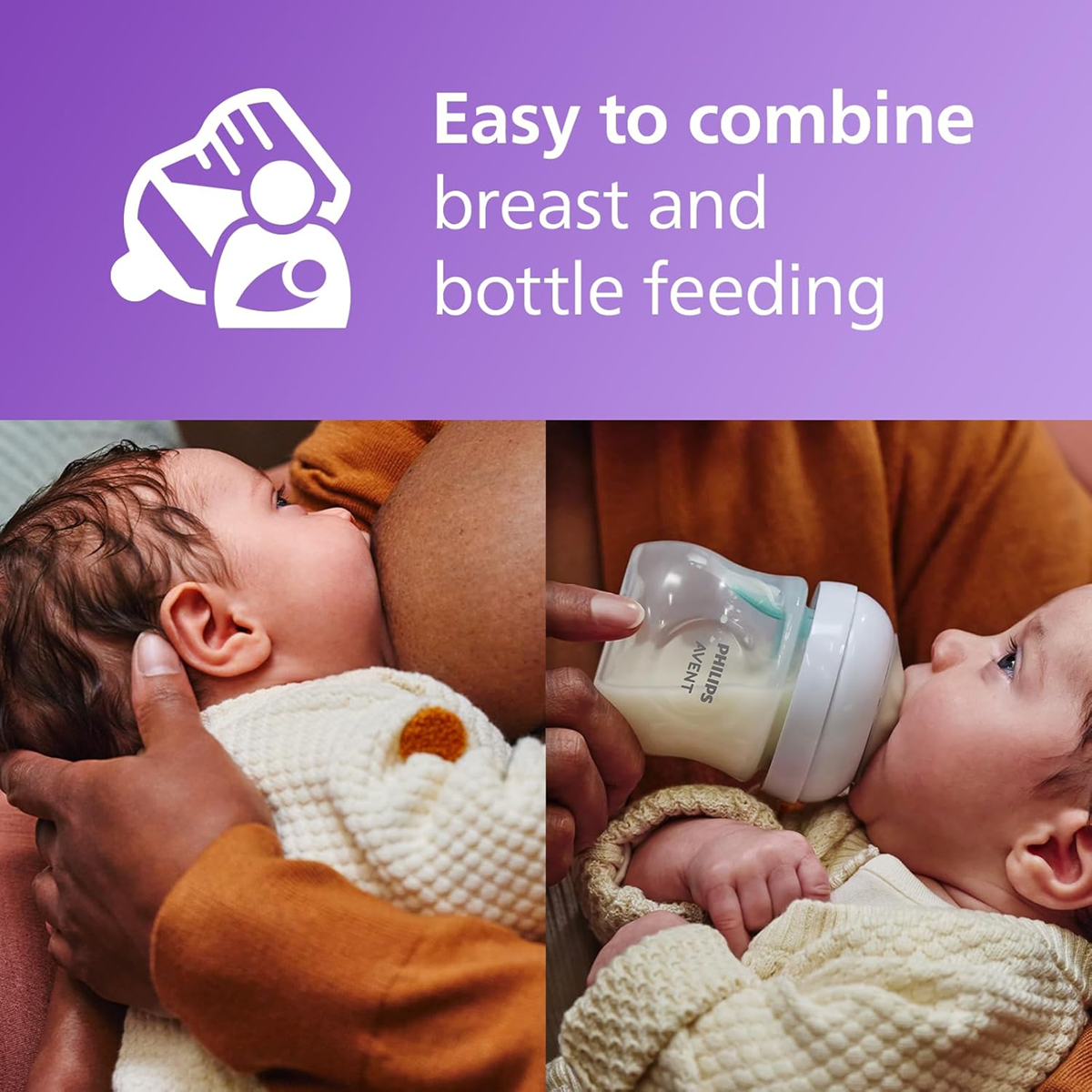 PHILIPS AVENT Natural RESPONSE AIRFREE VENT set de biberones 260ml x2 + chupete