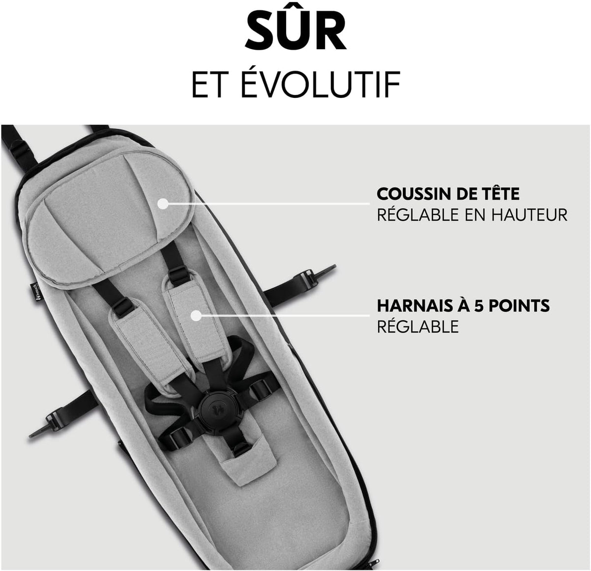 HAUCK Baby Lounger 2 reductor para portabebés de remolque de bicicleta