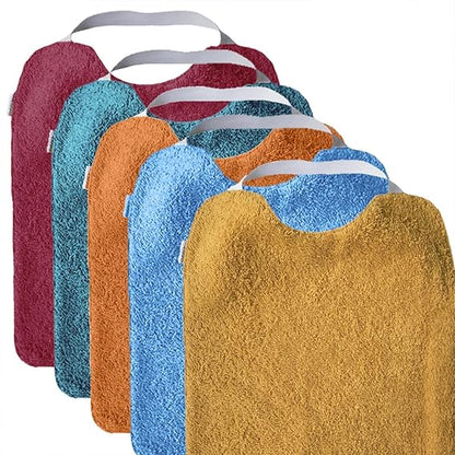 MIMUSELINA baberos con goma 30x25 rizo x5