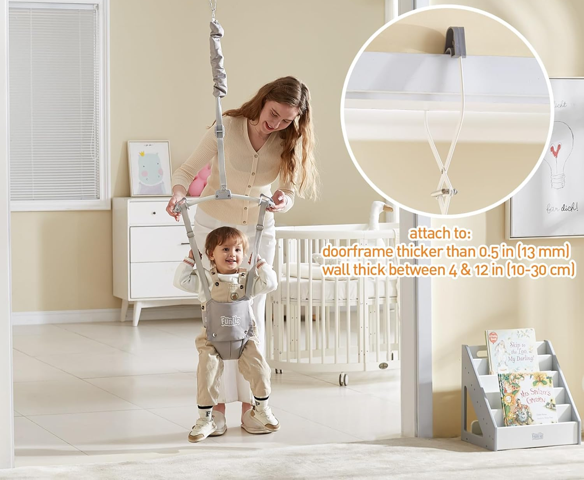 FUNLIO Saltador para puerta 6-24 meses hasta 18 kg